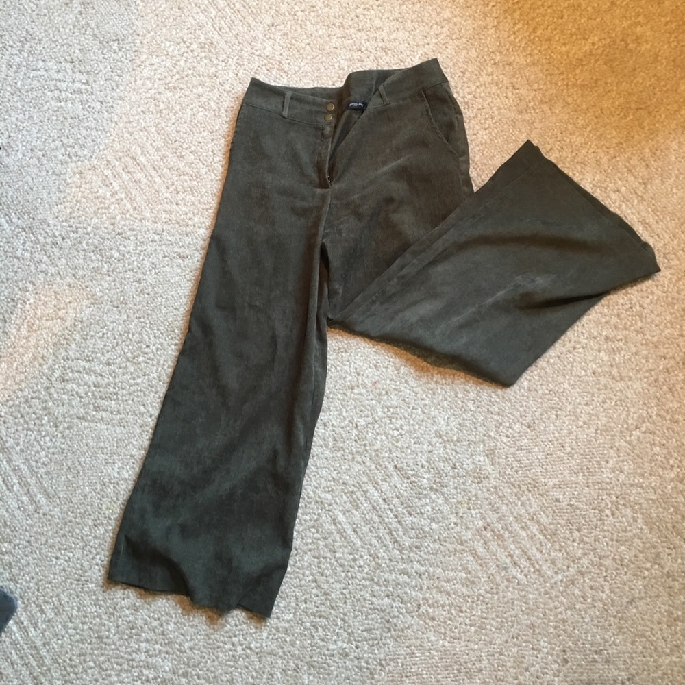 Boutique corduroy wide leg pants